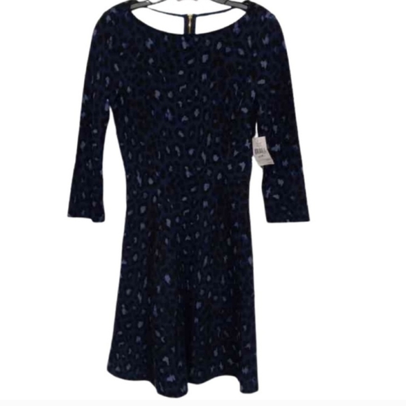 🎉 HOST PICK 🎉 NWT, Kate Spade Blue Leopard Dress size 2 - Picture 1 of 8